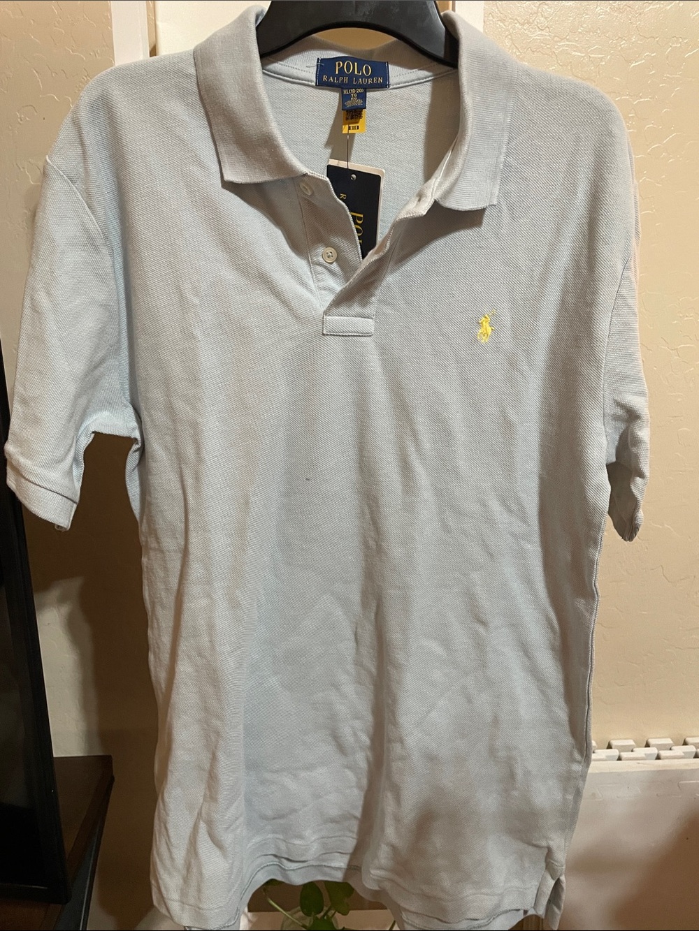 Polo by Ralph Lauren Light Blue Shirt with Yellow Label